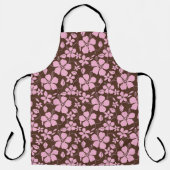 HAWAIIAN HULA (HIBISCUS) BROWN/PINK SCHÜRZE (Vorderseite)
