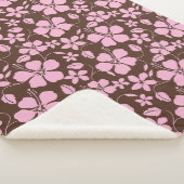 HAWAIIAN HULA (HIBISCUS) BROWN/PINK SHERPADECKE (3/4)