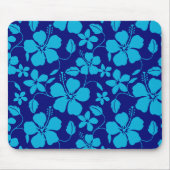 HAWAIIAN HULA (HIBISCUS) DUNKEL-/HELLBLAU MOUSEPAD (Vorne)