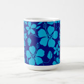 HAWAIIAN HULA (HIBISCUS) DUNKELBLAU/HELLBLAU KAFFEETASSE (Mittel)