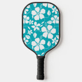 HAWAIIAN HULA (HIBISKUS) AQUAMARIN PICKLEBALL SCHLÄGER (Rückseite)