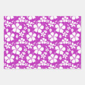 HAWAIIAN HULA (HIBISKUS) BERRY GESCHENKPAPIER SET (Vorderseite)