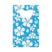 HAWAIIAN HULA (HIBISKUS) BLAU GELDBEUTEL FLASCHENÖFFNER (Rückseite)