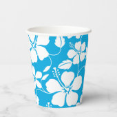 HAWAIIAN HULA (HIBISKUS) BLAU PAPPBECHER (Rückseite)