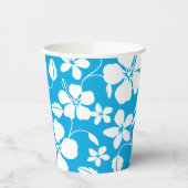 HAWAIIAN HULA (HIBISKUS) BLAU PAPPBECHER (Links)