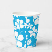 HAWAIIAN HULA (HIBISKUS) BLAU PAPPBECHER (Rechts)