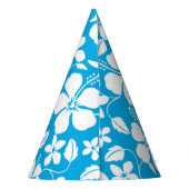 HAWAIIAN HULA (HIBISKUS) BLAU PARTYHÜTCHEN (Rückseite)