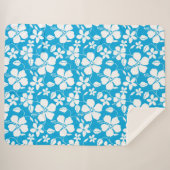 HAWAIIAN HULA (HIBISKUS) BLAU SHERPADECKE (Vorderseite (Horizontal))