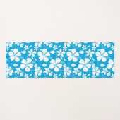 HAWAIIAN HULA (HIBISKUS) BLAU YOGAMATTE (Vorderseite (Horizontal))