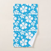 HAWAIIAN HULA (HIBISKUS) BLAUE BATH TOWEL SET (Handtuch)