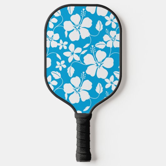 HAWAIIAN HULA (HIBISKUS) BLAUE PICKLEBALL PADDLE (Vorderseite)