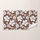 HAWAIIAN HULA (HIBISKUS) BROWN BAD TOWEL SET (Handtuch)