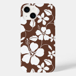 HAWAIIAN HULA (HIBISKUS) BROWN Case-Mate iPhone 14 HÜLLE