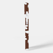 HAWAIIAN HULA (HIBISKUS) BROWN Case-Mate iPhone HÜLLE (Rückseite / Links)