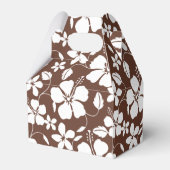 HAWAIIAN HULA (HIBISKUS) BROWN FAVOR BOX GESCHENKSCHACHTEL (Rückseite)