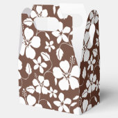 HAWAIIAN HULA (HIBISKUS) BROWN FAVOR BOX GESCHENKSCHACHTEL (Geöffnet)