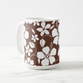 HAWAIIAN HULA (HIBISKUS) BROWN KAFFEETASSE (Vorderseite Links)