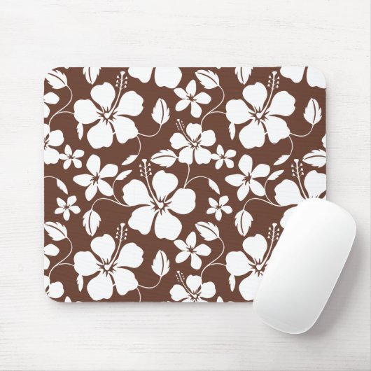 HAWAIIAN HULA (HIBISKUS) BROWN MOUSEPAD (Mit Mouse)
