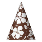 HAWAIIAN HULA (HIBISKUS) BROWN PARTYHÜTCHEN (Links)