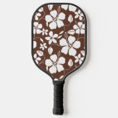 HAWAIIAN HULA (HIBISKUS) BROWN PICKLEBALL PADDLE (Rückseite)