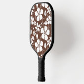 HAWAIIAN HULA (HIBISKUS) BROWN PICKLEBALL PADDLE (Links)