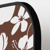 HAWAIIAN HULA (HIBISKUS) BROWN PICKLEBALL PADDLE (Linke Seite)