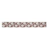 HAWAIIAN HULA (HIBISKUS) BROWN SATIN RIBBON SATINBAND (Vorderseite)