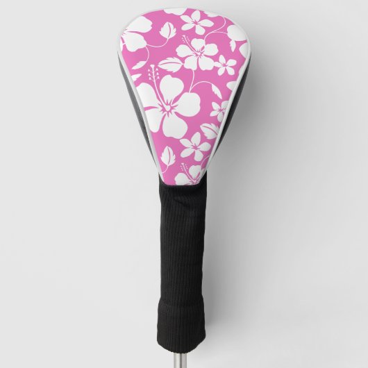 HAWAIIAN HULA (HIBISKUS) FLAMINGO PINK GOLF HEADCOVER (Vorderseite)