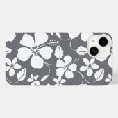 HAWAIIAN HULA (HIBISKUS) GRAY Case-Mate iPhone HÜLLE (Rückseite (Horizontal))