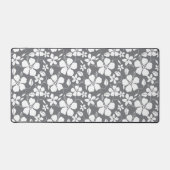 HAWAIIAN HULA (HIBISKUS) GRAY SCHREIBTISCHUNTERLAGE (Vorderseite)