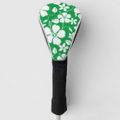 HAWAIIAN HULA (HIBISKUS) GRÜNE GOLF HEADCOVER (Vorderseite)
