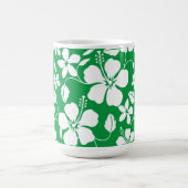 HAWAIIAN HULA (HIBISKUS) GRÜNE KAFFEETASSE (Mittel)