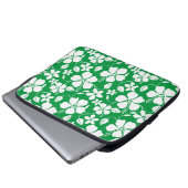 HAWAIIAN HULA (HIBISKUS) GRÜNE LAPTOPSCHUTZHÜLLE (Vorne Knopf)