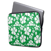 HAWAIIAN HULA (HIBISKUS) GRÜNE LAPTOPSCHUTZHÜLLE (Vorderseite Links)