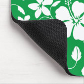 HAWAIIAN HULA (HIBISKUS) GRÜNE MOUSEPAD (Ecke)