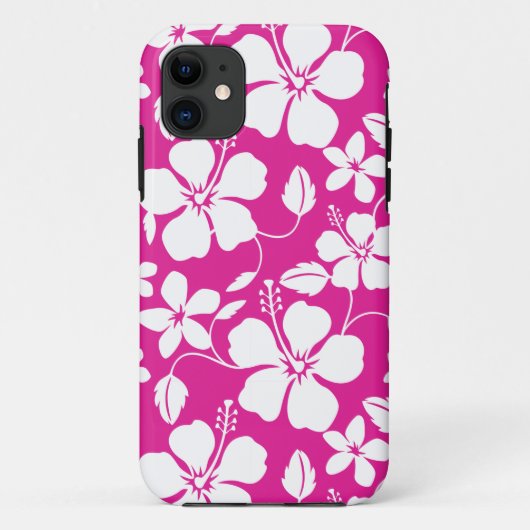 HAWAIIAN HULA (HIBISKUS) HITZPINK Case-Mate iPhone HÜLLE (Rückseite)