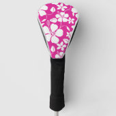 HAWAIIAN HULA (HIBISKUS) HITZPINK GOLF HEADCOVER (Vorderseite)