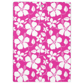 HAWAIIAN HULA (HIBISKUS) HITZPINK KLEMMBRETT (Rückseite)