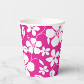 HAWAIIAN HULA (HIBISKUS) HITZPINK PAPPBECHER (Links)
