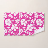 HAWAIIAN HULA (HIBISKUS) HOT PINK BATH TOWEL SET (Handtuch)