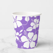 HAWAIIAN HULA (HIBISKUS) LICHT LILA PAPPBECHER (Rückseite)