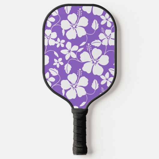 HAWAIIAN HULA (HIBISKUS) LICHT LILA PICKLEBALL SCHLÄGER (Vorderseite)