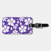 HAWAIIAN HULA (HIBISKUS) LILA GEPÄCKTAG GEPÄCKANHÄNGER (Vorderseite horizontal)