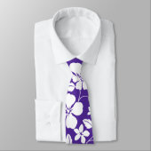 HAWAIIAN HULA (HIBISKUS) LILA NECK TIE KRAWATTE (Gebunden)