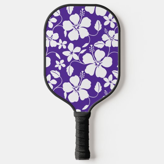 HAWAIIAN HULA (HIBISKUS) LILA PICKLEBALL SCHLÄGER (Vorderseite)
