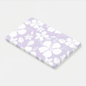 HAWAIIAN HULA (HIBISKUS) LILA POST-IT KLEBEZETTEL (angewinkelt)