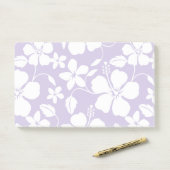 HAWAIIAN HULA (HIBISKUS) LILA POST-IT KLEBEZETTEL (Auf Schreibtisch)