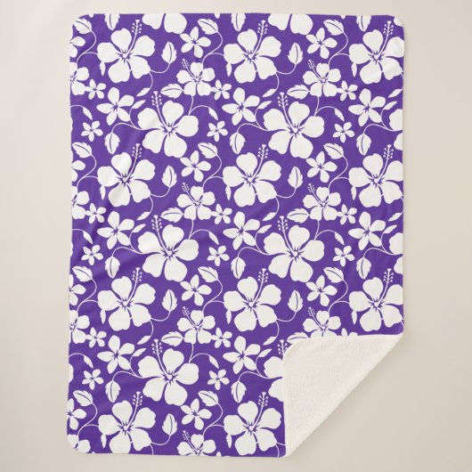 HAWAIIAN HULA (HIBISKUS) LILA SHERPADECKE (Vorderseite)