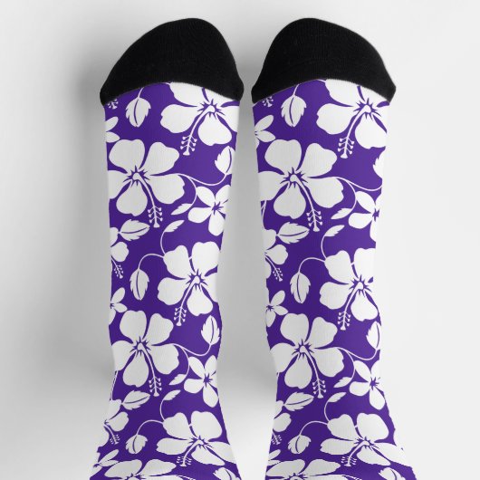 HAWAIIAN HULA (HIBISKUS) LILA SOCKEN (Oben)