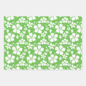 HAWAIIAN HULA (HIBISKUS) LIMON GESCHENKPAPIER SET (Vorderseite)